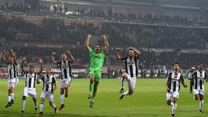 juventus - roma vucinic gruppo esultanza