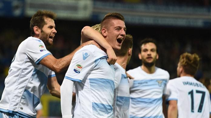 lazio away esultanza dicembre 2016