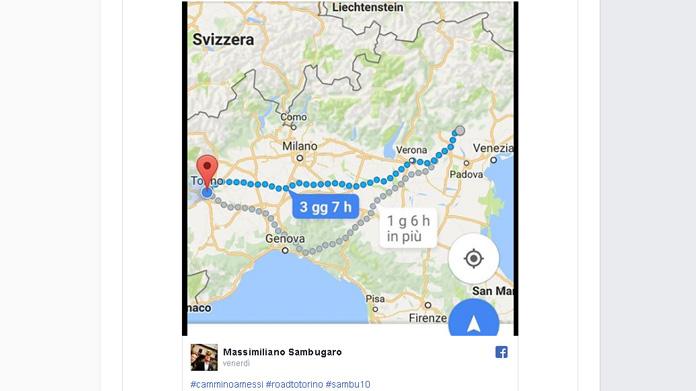 Massimiliano Sambugaro, 400km a piedi per conoscere Messi 1 Massimiliano Sambugaro instagram4
