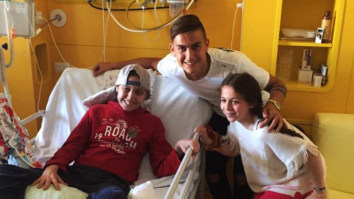 dybala ospedale regina margherita
