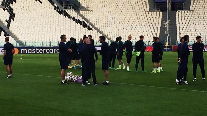 juventus barcellona allenamento quater