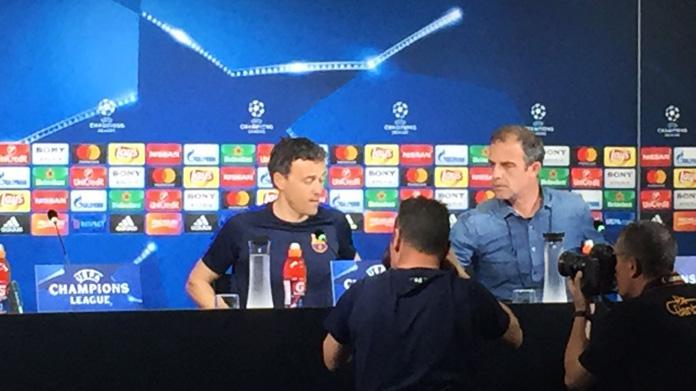 luis enrique tris barcellona conferenza