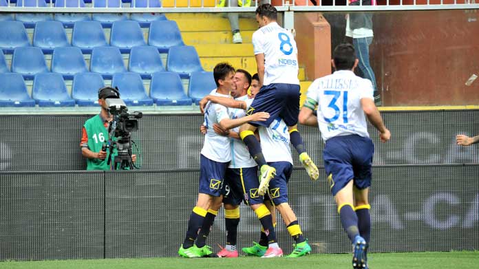chievo away esultanza maggio 2017