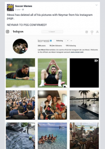 Neymar addio a Barça? L'indizio arriva dal profilo social di Messi - FOTO 34 20270101 10212479940529507 665358019 n
