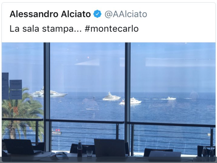 alciato tweet montecarlo