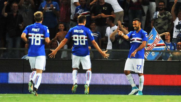 quagliarella ramirez praet sampdoria agosto 2017