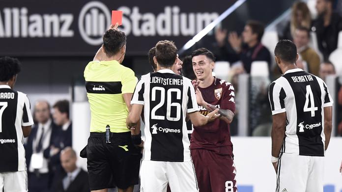 espulsione baselli juve toro 2017