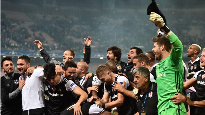 esultanza besiktas napoli 2016