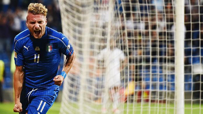 immobile esultanza quater italia settembre 2017