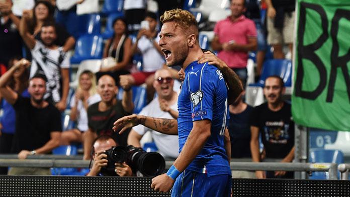 immobile esultanza tris italia settembre 2017