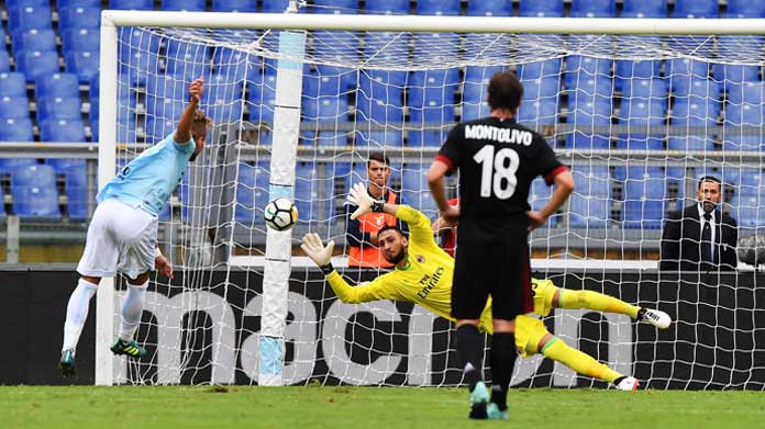 immobile tris lazio milan settembre 2017