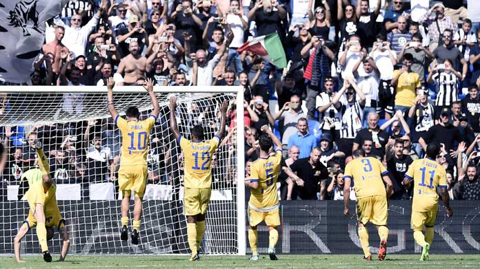 juventus esultanza tris settembre 2017