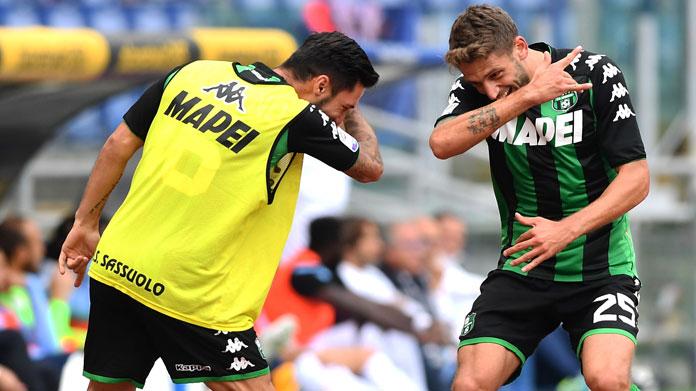 berardi esultanza bis sassuolo settembre 2017