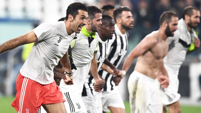 esultanza squadra juventus sporting ottobre 2017