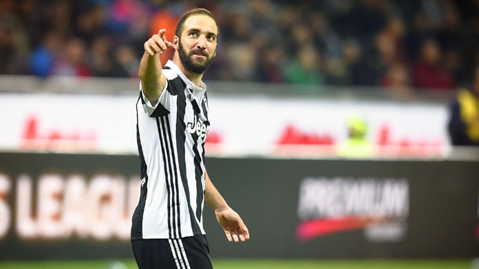 higuain esultanza bis juventus ottobre 2017