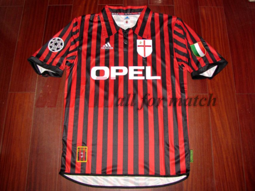 milan maglia home 1999 2000