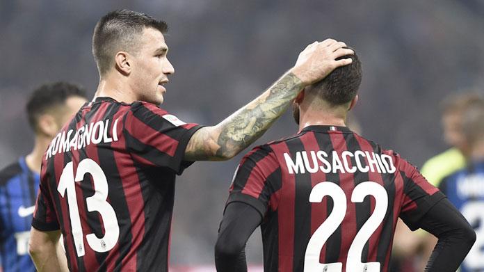 romagnoli musacchio inter milan ottobre 2017