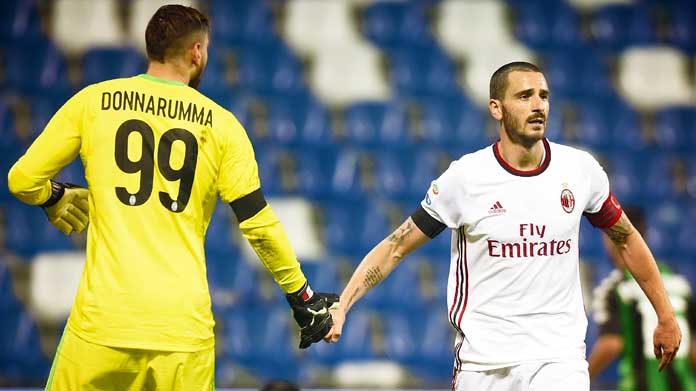 donnarumma bonucci milan novembre 2017