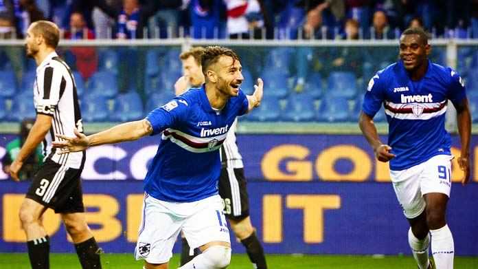 ferrari bis esultanza sampdoria juventus novembre 2017