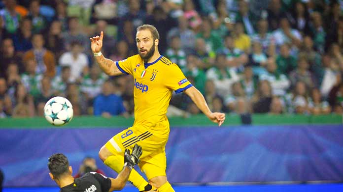 higuain sporting lisbona juventus novembre 2017