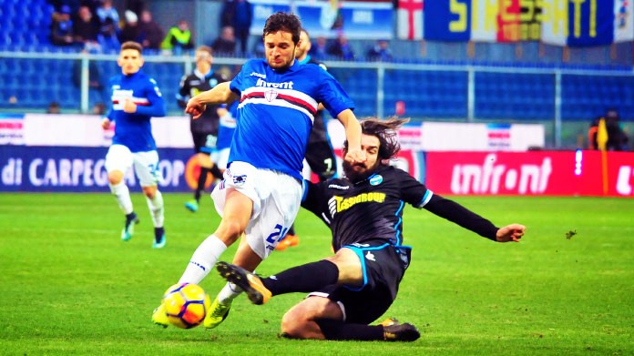 bereszynski mora bis sampdoria spal dicembre 2017
