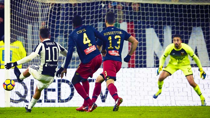 dybala juventus genoa dicembre 2017