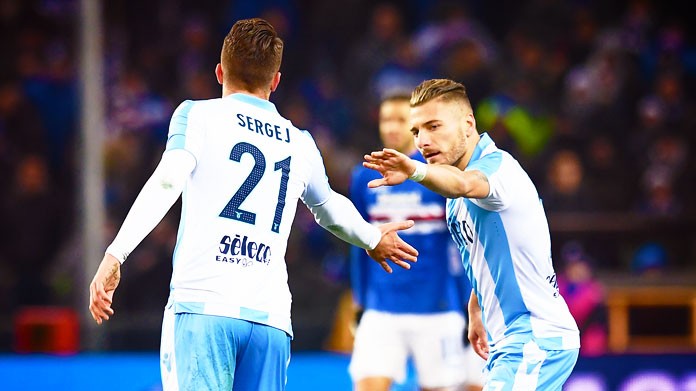 milinkovic savic immobile esultanza dicembre 2017