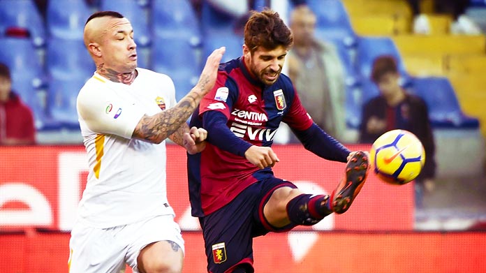 nainggolan miguel veloso genoa-roma