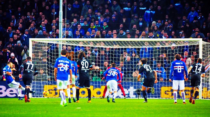 quagliarella sampdoria spal dicembre 2017