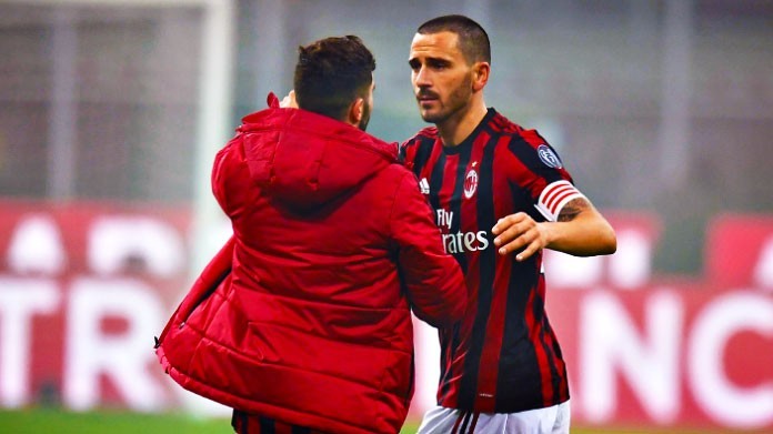 cutrone bonucci milan gennaio 2018