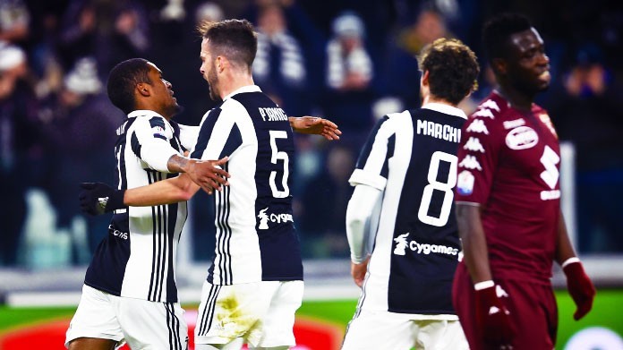 juventus esultanza juventus torino gennaio 2018