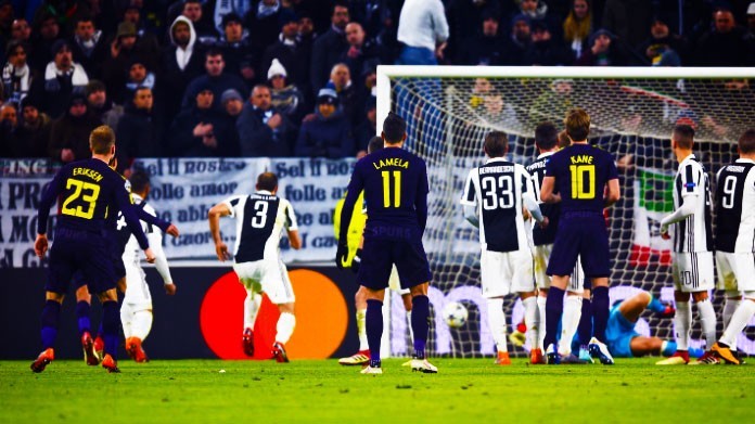 eriksen juventus tottenham febbraio 2018