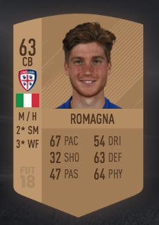 filippo romagna fifa 18