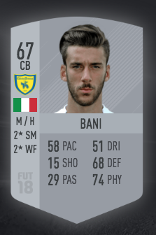 mattia bani fifa 18 chievo