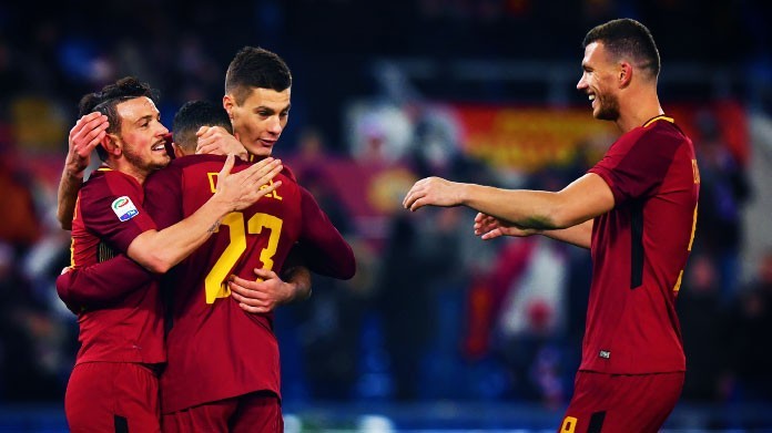 roma esultanza febbraio 2018 2