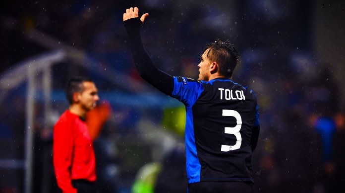 toloi esultanza atalanta febbraio 2018