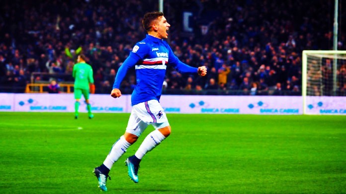 torreira esultanza bis sampdoria gennaio 2018