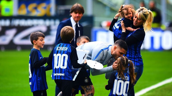 icardi wanda nara famiglia inter marzo 2018