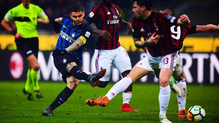 icardi gol annullato milan-inter derby