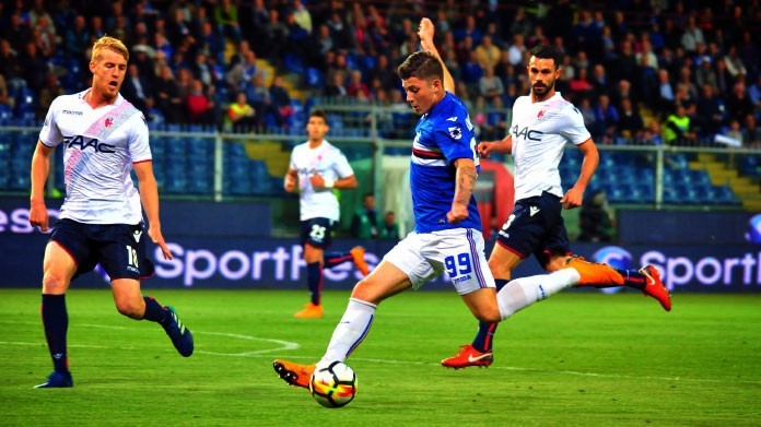 kownacki sampdoria bologna aprile 2018