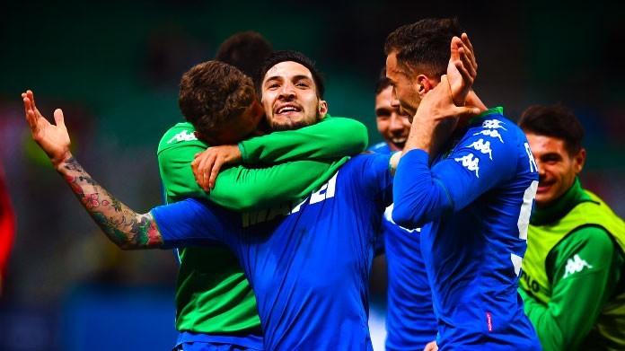 politano esultanza sassuolo aprile 2018