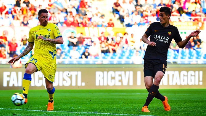 schick gol roma-chievo