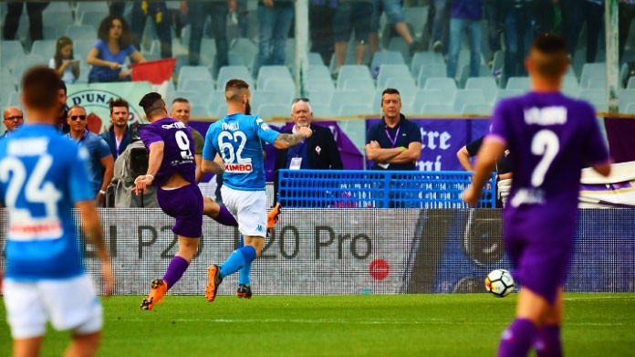simeone gol fiorentina napoli aprile 2018