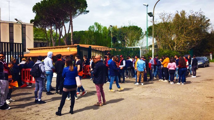 tifosi roma trigoria