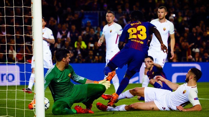 umtiti gol barcellona-roma