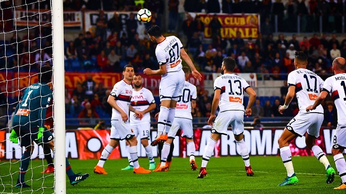 zukanovic autogol roma-genoa