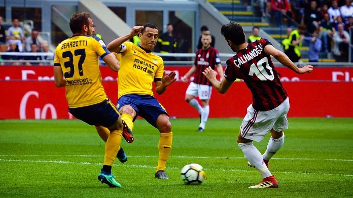calhanoglu gol milan-verona