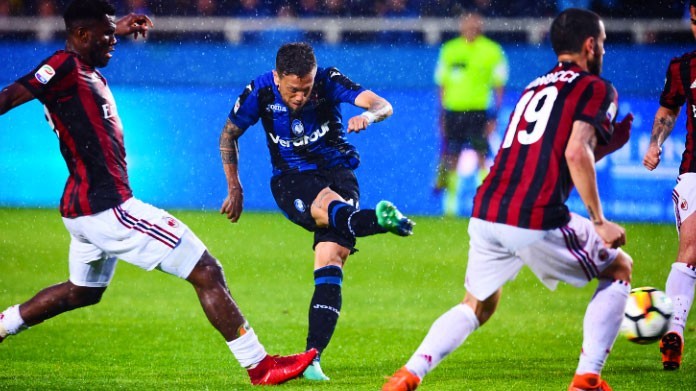 gomez bis atalanta milan maggio 2018
