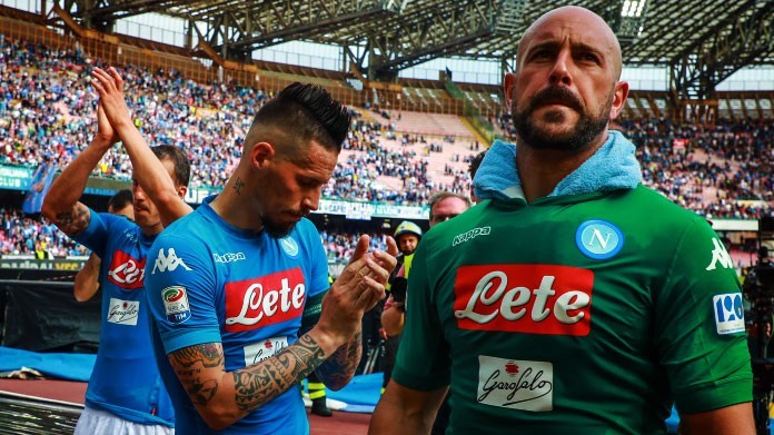 hamsik reina napoli maggio 2018