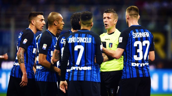inter proteste arbitro orsato aprile 2018